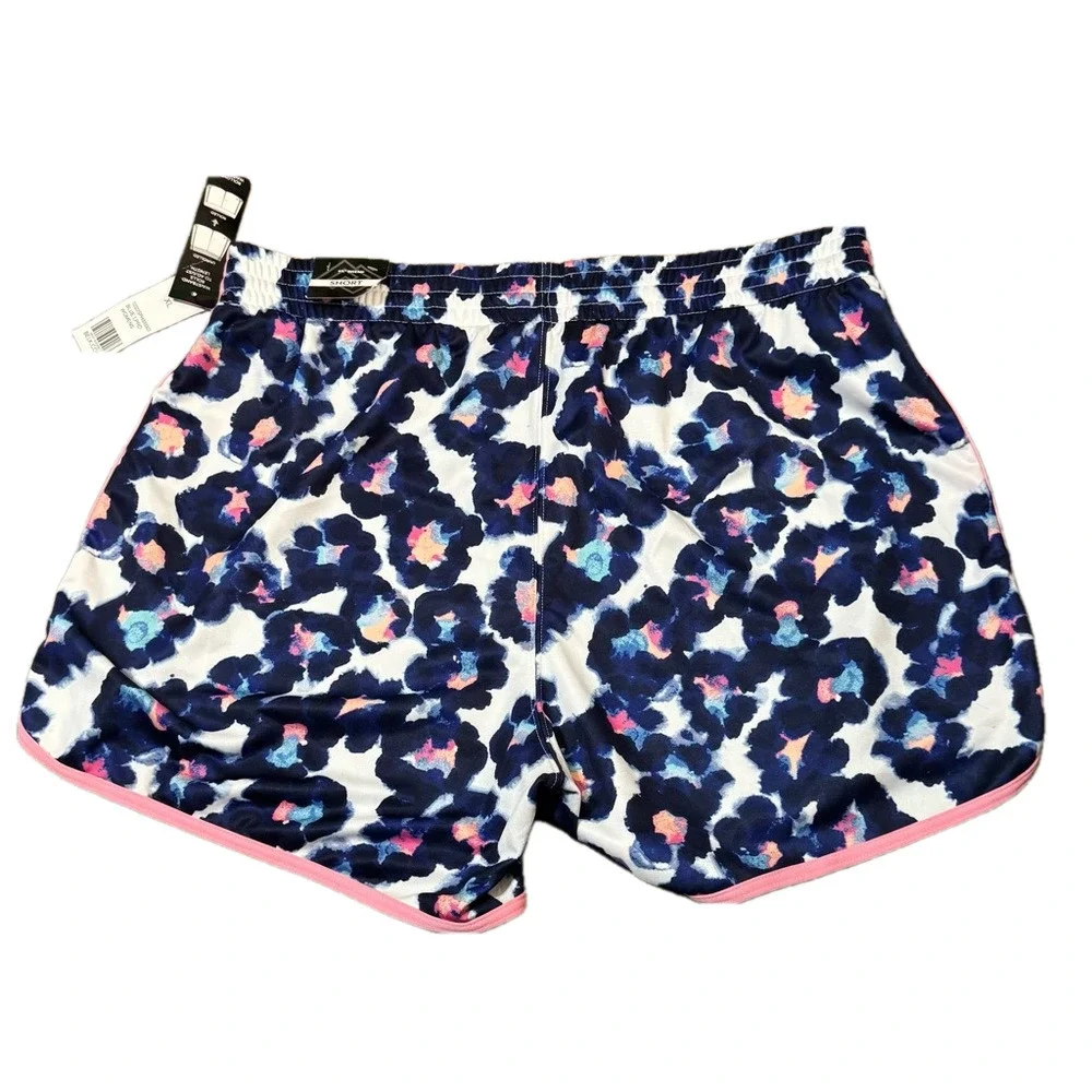 Zelos Blue Leopard Animal Print Athletic Leisure Shorts Women Size XL - Picture 5 of 10